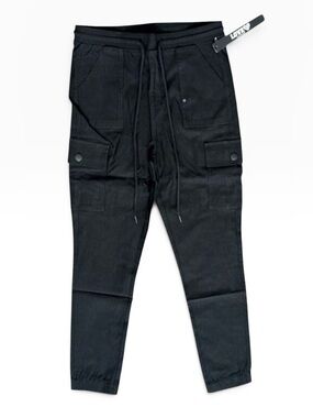 Love 83 Millennium Cargo Jogger Pants Black Women's Size S Utility NWT